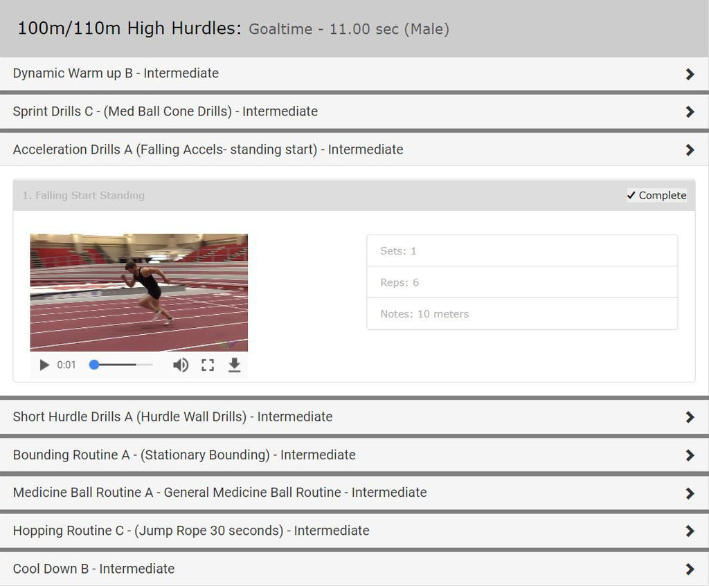 100m/110m High Hurdles